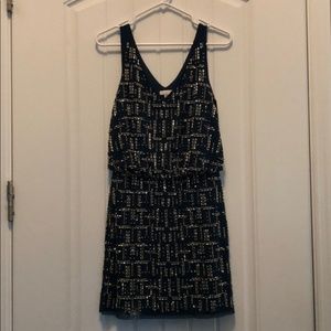 Forest Green Beaded Cache Dress